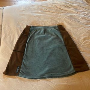 Melanzana Micro Grid Skirt